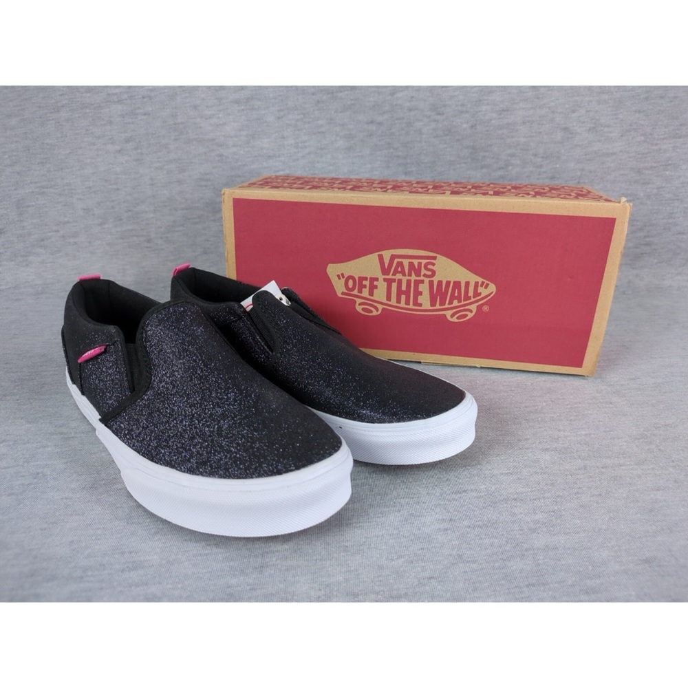 2x 👯‍♀️Host Pick⚡️Vans Asher Glitter Slip-on Shoes - Picture 3 of 16